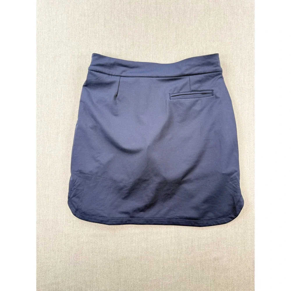 Peter Millar Crown Sport Navy Blue Active Golf Skort UPF 50+ Small 18in Length - Picture 7 of 8